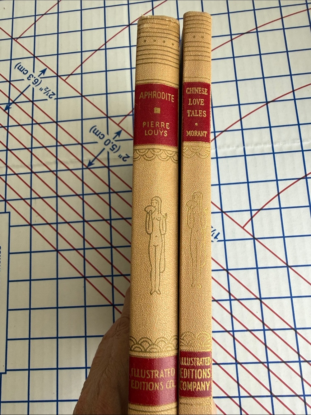 2 Vintage 1930s Illustrated Books Aphrodite & Chinese Love Tales Art Deco
